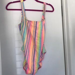 Retro stripped bodysuit